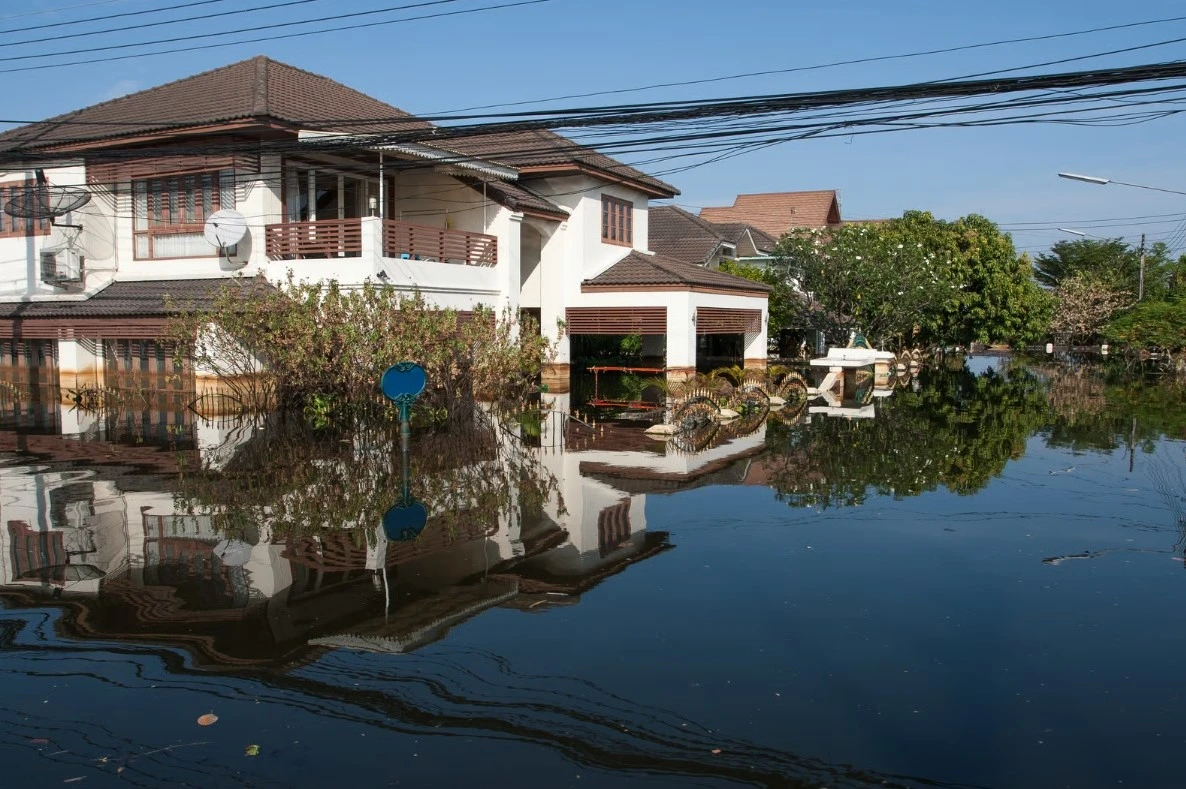Street Under Flood Waters